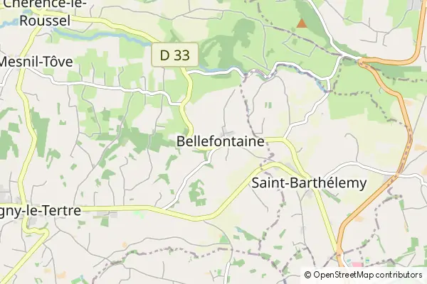 Mapa Bellefontaine