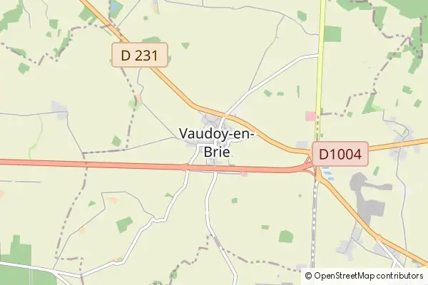 Mapa Vaudoy-en-Brie