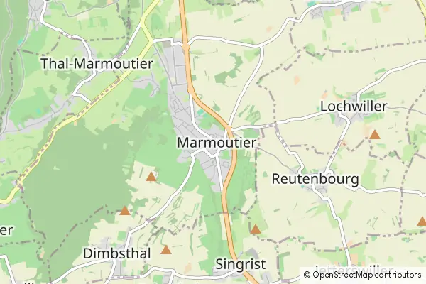 Mapa Marmoutier