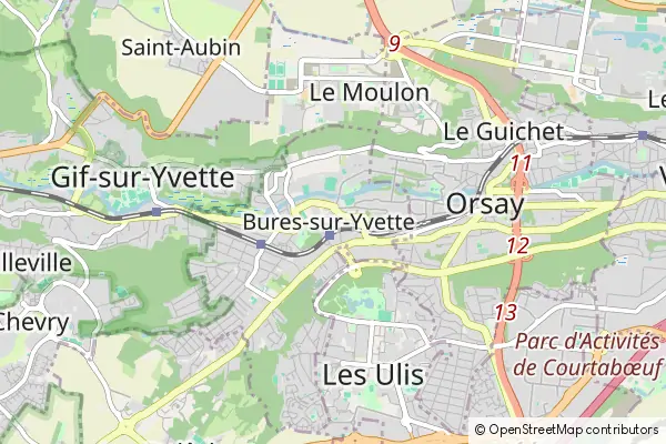 Mapa Bures-sur-Yvette