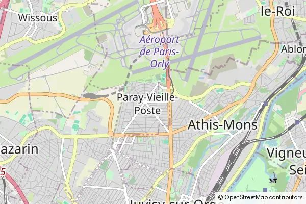 Mapa Paray-Vieille-Poste