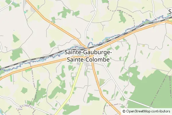 Mapa Sainte-Gauburge-Sainte-Colombe