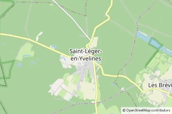 Mapa Saint-Leger en Yvelines