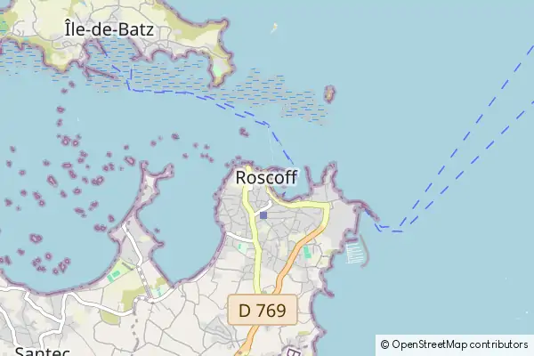 Mapa Roscoff