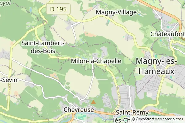 Mapa Milon-la-Chapelle