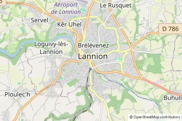 Mapa Lannion