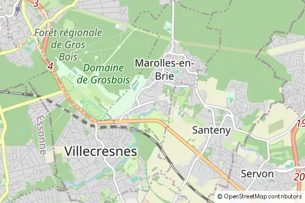 Mapa Marolles-en-Brie