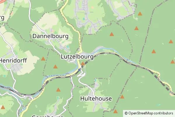 Mapa Lutzelbourg