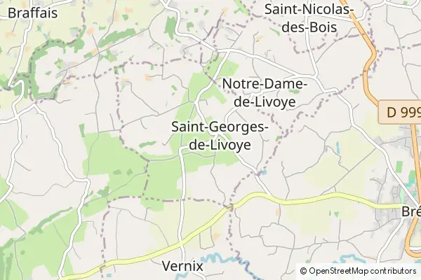 Mapa Saint-Georges-de-Livoye