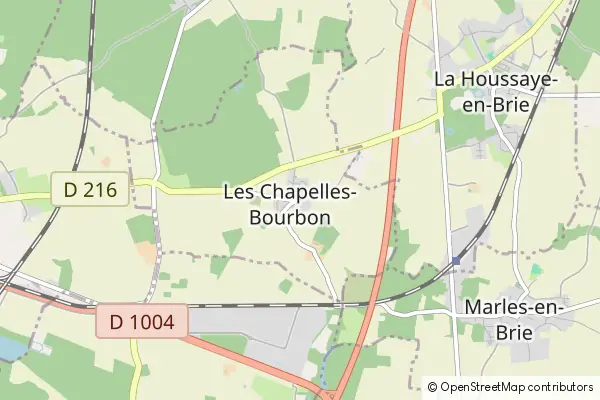 Mapa Les Chapelles-Bourbon