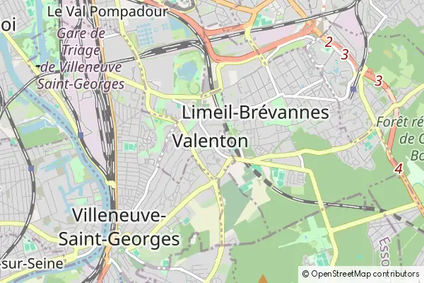 Mapa Valenton