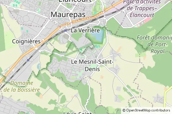 Mapa Le Mesnil-Saint-Denis