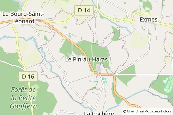 Mapa Le Pin-au-Haras