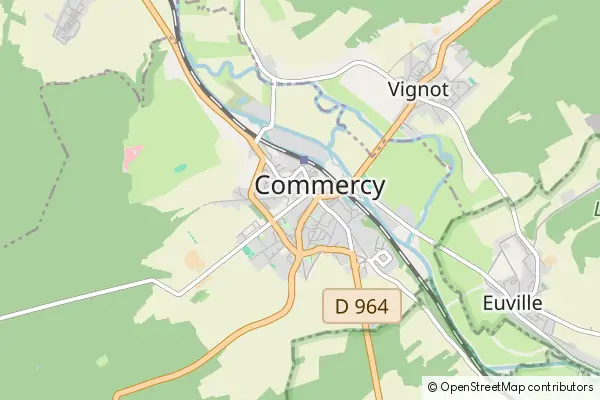 Mapa Commercy