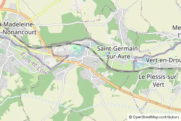 Mapa Saint-Rémy-sur-Avre