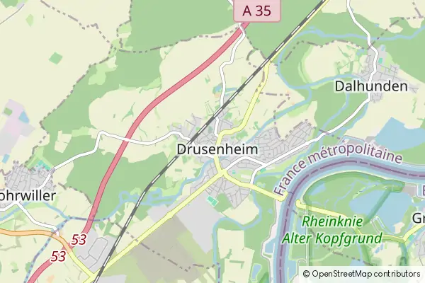 Mapa Drusenheim