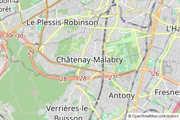 Mapa Châtenay-Malabry