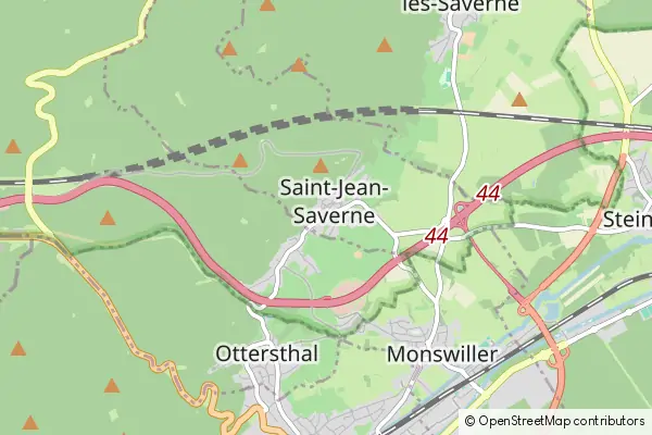 Mapa Saint-Jean-Saverne