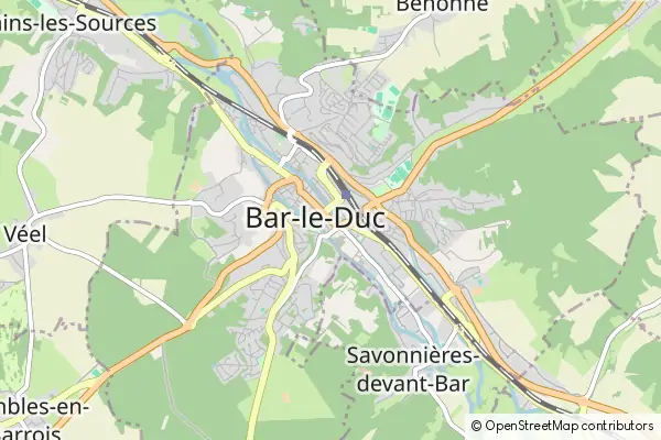 Mapa Bar-le-Duc