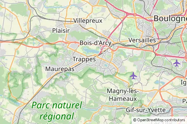 Mapa Saint-Quentin-en-Yvelines