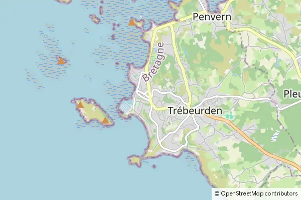 Mapa Trébeurden