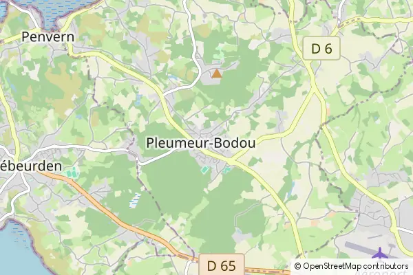 Mapa Pleumeur Bodou