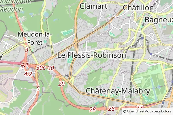 Mapa Le Plessis-Robinson