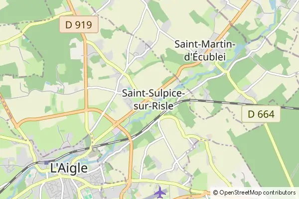 Mapa Saint-Sulpice-sur-Risle