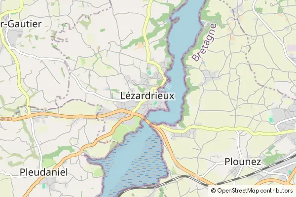 Mapa Lézardrieux