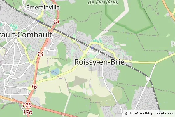 Mapa Roissy-en-Brie