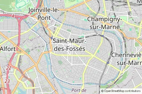 Mapa Saint-Maur-des-Fossés