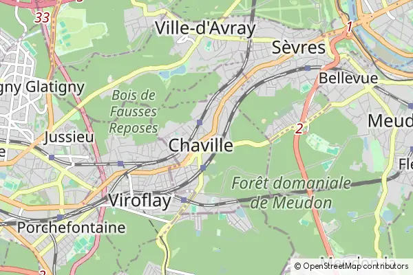 Mapa Chaville