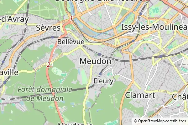 Mapa Meudon