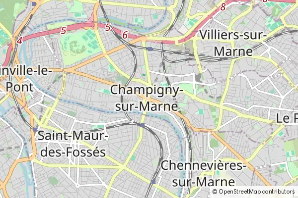 Mapa Champigny-sur-Marne