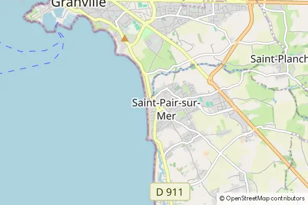 Mapa Saint-Pair-sur-Mer