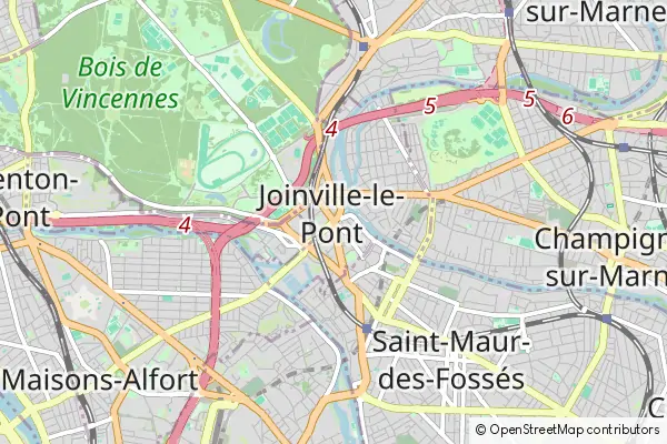 Mapa Joinville-le-Pont