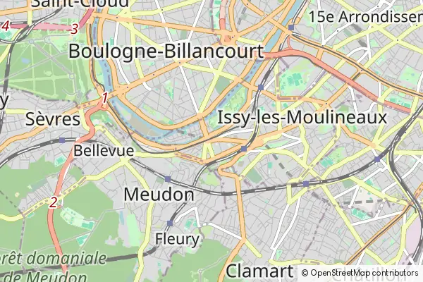 Mapa Issy-les-Moulineaux