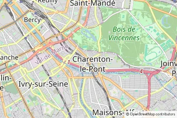 Mapa Charenton-le-Pont