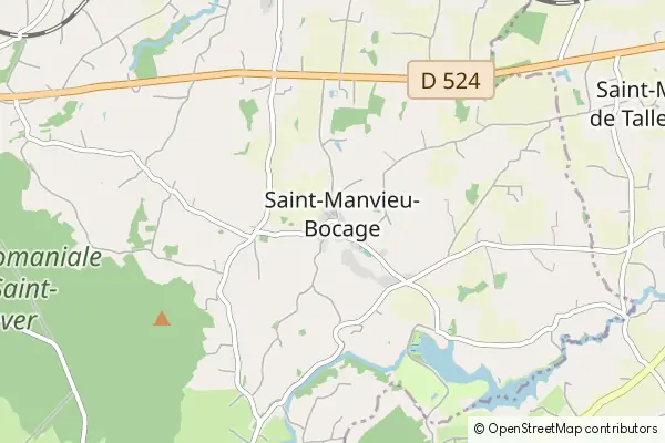 Mapa Saint Manvieu Bocage