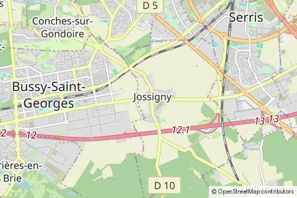 Mapa Jossigny