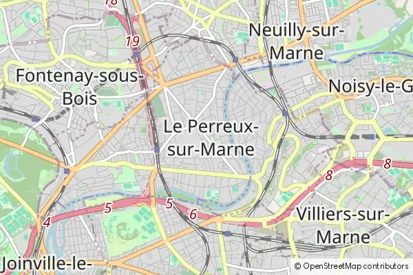 Mapa Le Perreux-sur-Marne