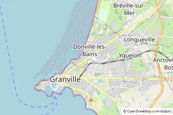 Mapa Donville-les-Bains