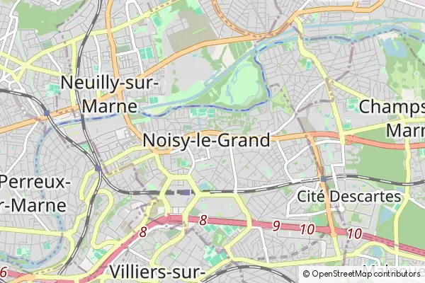 Mapa Noisy-le-Grand