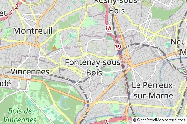 Mapa Fontenay-sous-Bois