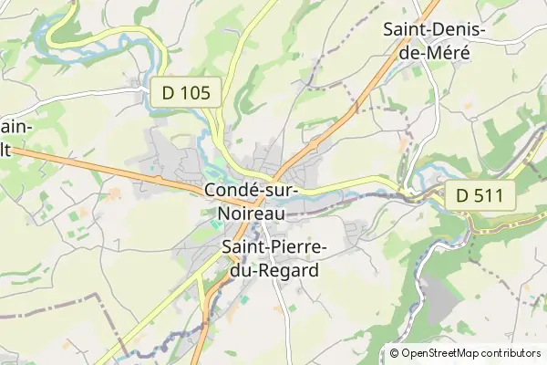 Mapa Condé-sur-Noireau