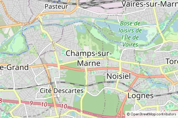 Mapa Champs-sur-Marne