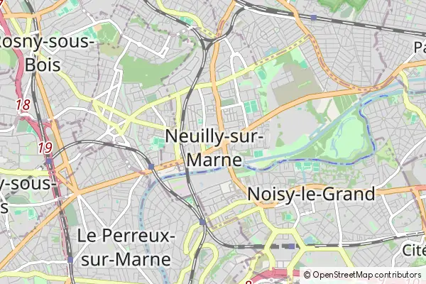 Mapa Neuilly-sur-Marne