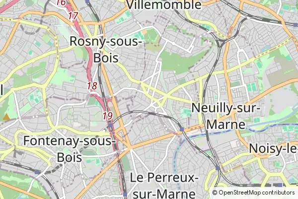 Mapa Neuilly-Plaisance