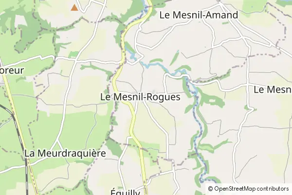 Mapa Le Mesnil-Rogues