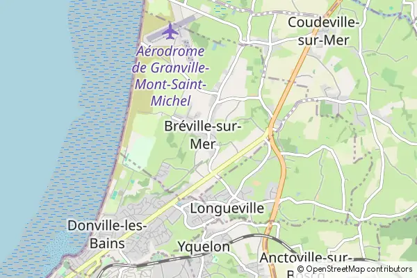 Mapa Breville sur Mer